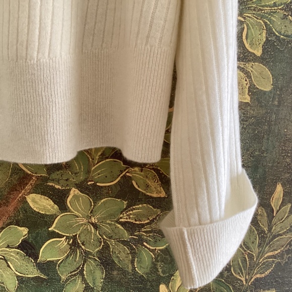 Bella Dahl 100% Cashmere Drawstring Hoodie Sweater Cropped Oversized NWOT - Picture 8 of 15